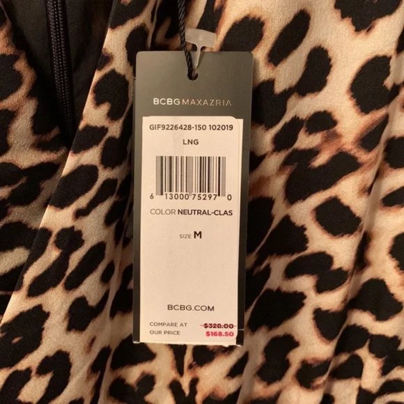BCBG Leopard Print Jumpsuit, NWT, Size Medium - Picture 12 of 14